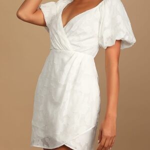 Lulus Puff Sleeve Mini Dress